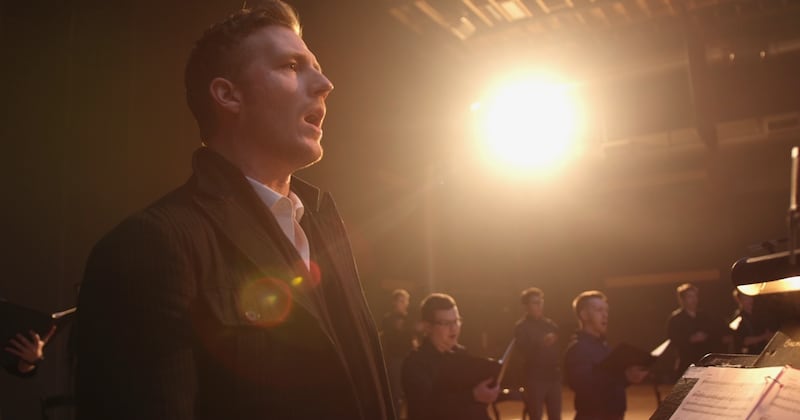 Casey Elliott portrays Peter in the “Lamb of God” concert film, which is currently playing in theaters across the United States.