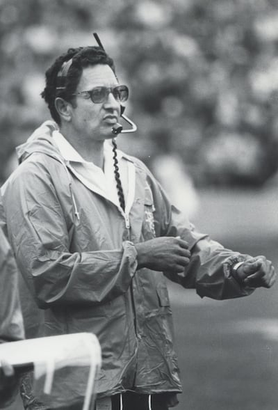 Former BYU defensive coordinator Ken Schmidt on the sidelines during his coaching days. The longtime Cougars assistant died Monday, July 29, 2024.