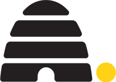 Deseret News beehive logo element.